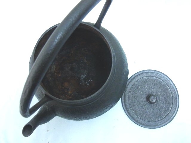 古い鉄瓶 美品 銅蓋 ⑪ 水漏れ無し 蔵出し 銘無し+spbgp44.ru
