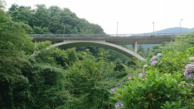 あじさいの里近くに架かる高架橋