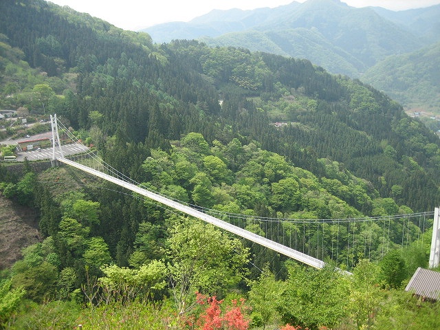 上野スカイブリッジの吊り橋